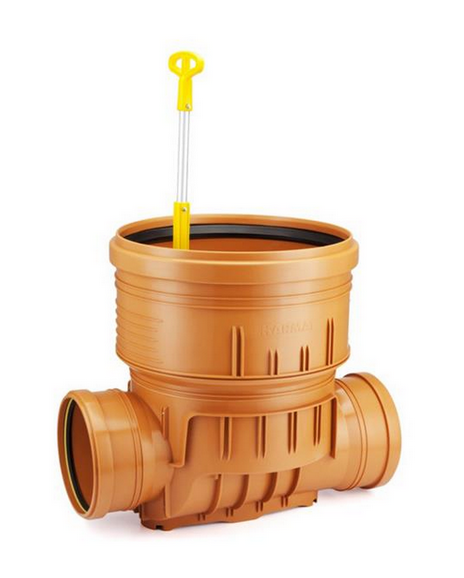 Dna pro revizní šachty se zpětnými klapkami