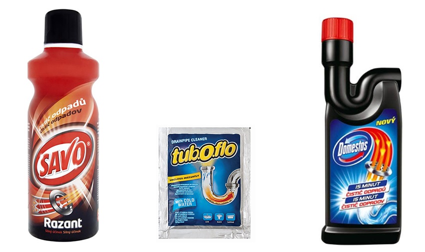 chemie na vyčištění odpadu