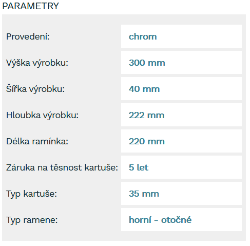 Novaservis Nobless Edge - Dřezová baterie, chrom 36714,0