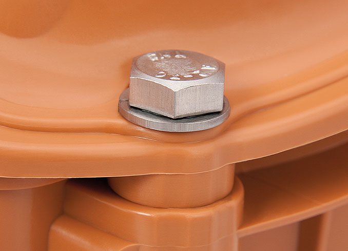 Zpětná klapka jednoduchá vodorovná s aretací DN 125 KARMAT