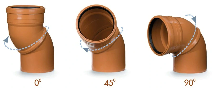 KG nastavitelné koleno 0-90° DN 160 (SN 4 + SN 8)