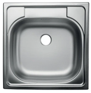 NOVASERVIS dřez nerez (tkaná struktura) s přepadem DR48/48TS