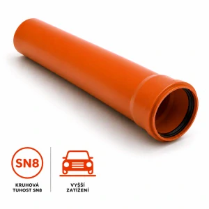 KG trubka s hrdlem SN 8 DN 200 – 3 m
