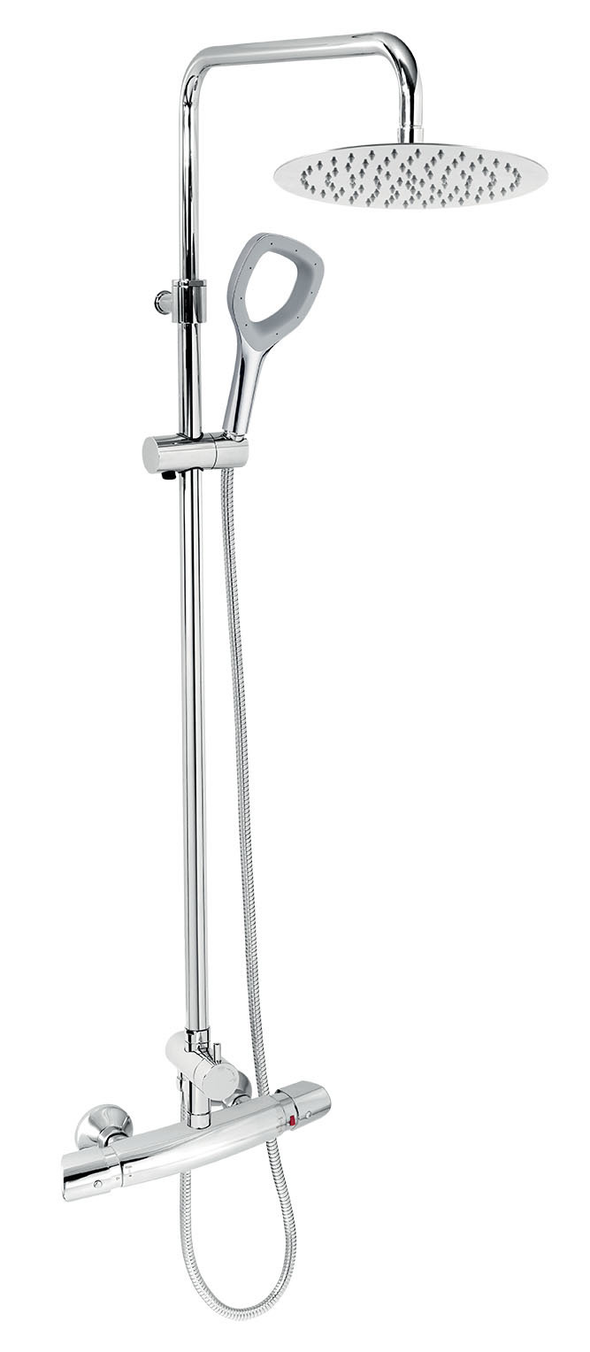 Sprchový systém Novaservis Metalia ECO+ na stěnu s termostatickou baterií chrom SETECO/TER,0
