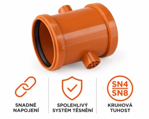 KG přesuvka s úchytem DN 160 (150) (SN 4 + SN 8)
