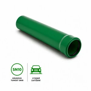 KG 2000 trubka s hrdlem SN 10 DN 125 – 2 m
