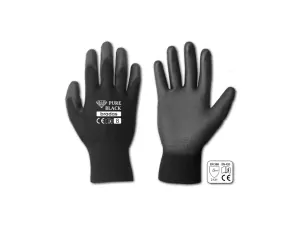 Pracovní rukavice černé PURE BLACK 10"