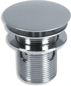 Uzávěr výpusti Luxus pro umyvadlo bez přepadu  5/4", Chrom 36,0