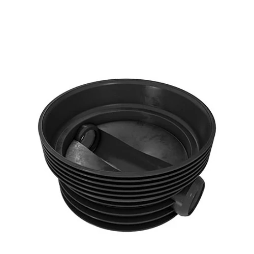 Revizní kanalizační šachta korugovaná - sestava "U" DN 600 (dno přímé DN 160, roura 1 m, poklop pochozí 1,5t, těsnění pro dno) Axedo 600