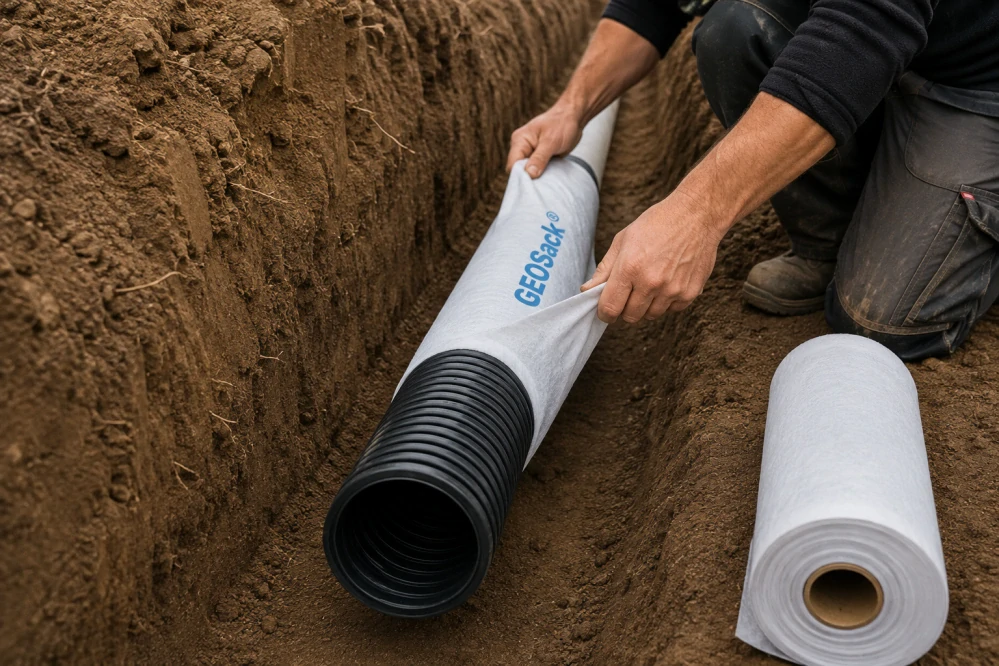 Geotextilní rukáv Geosack 200 g/m² pro DN 125 | 25 m