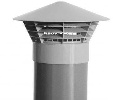 Plastová ventilační hlavice s UV filtrem DN 50 na hladký konec trubky
