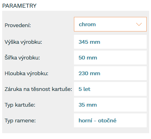 Dřezová stojánková baterie Novaservis Titania Fresh s otočným ramínkem chrom 96713.0