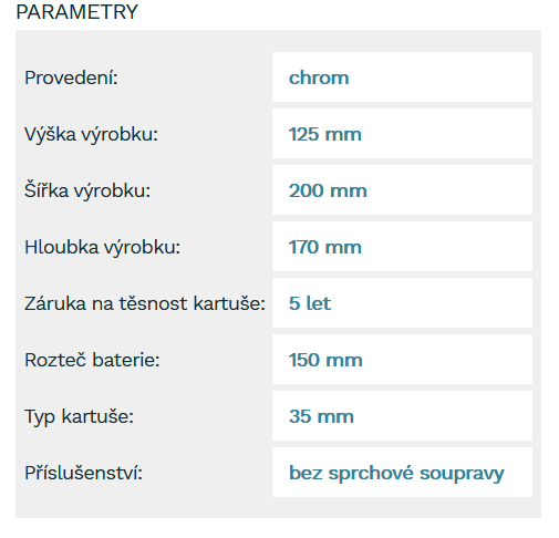 Vanová nástěnná baterie Novaservis Titania Fresh bez sprchového setu 150 mm chrom 96020/1.0