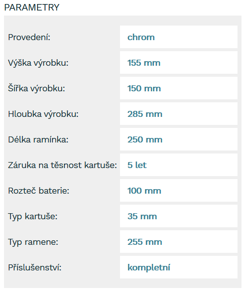 Novaservis Titania Fresh - Umyvadlová baterie, chrom 96074,0
