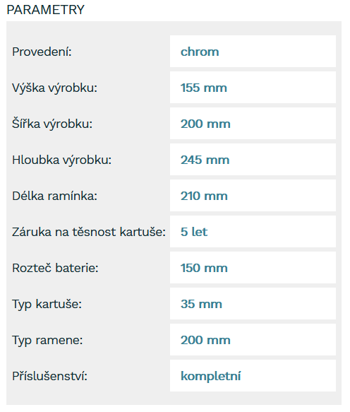 Dřezová/umyvadlová nástěnná baterie Novaservis Titania Fresh s otočným ramínkem 150 mm chrom 96076.0