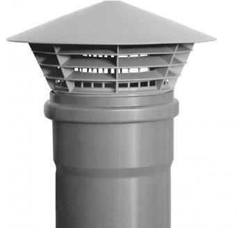 Plastová ventilační hlavice s UV filtrem DN 110 do hrdla trubky