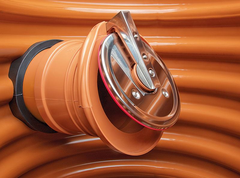 Koncová zpětná klapka s nerezovou klapkou DN 200 KARMAT