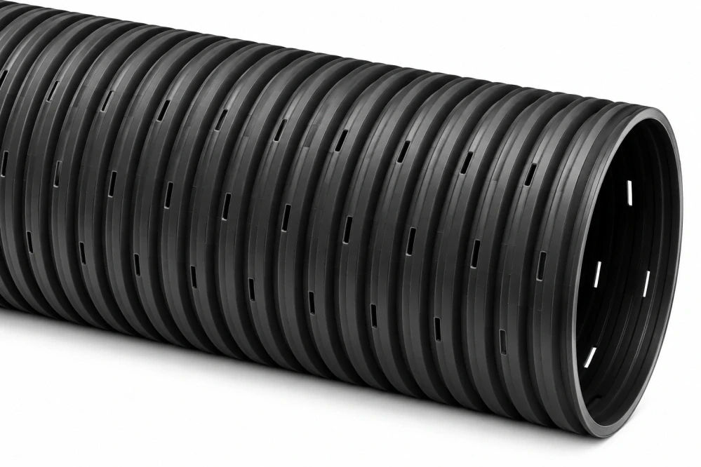 Flexibilní perforovaná drenážní trubka DN 160 (150) - metráž