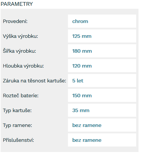 Novaservis Titania Iris - Dřezová baterie bez ramene, chrom 92070/1,0