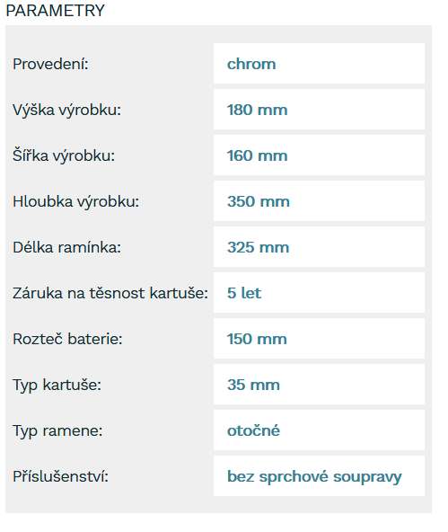 Vanová nástěnná baterie Novaservis Titania Iris bez sprchového setu 150 mm chrom 92032/1.0