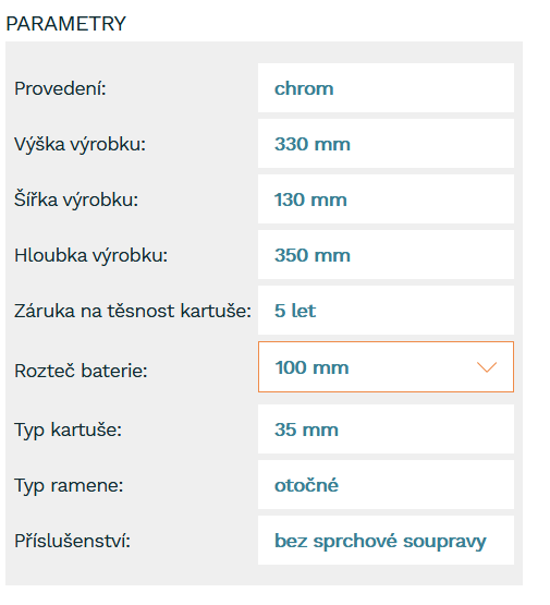 Vanová nástěnná baterie Novaservis Titania Iris bez sprchového setu 100 mm chrom 92075/1.0