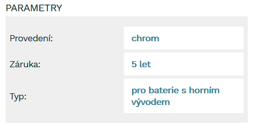 Novaservis Sprchové soupravy - Sprchový set s baterií, horní připojení sprchy, chrom SET040/96,0