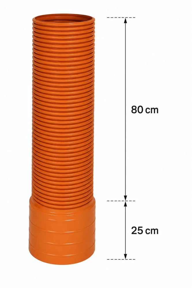 Prodlužovací nástavec 80 cm pro drenážní šachty Basic-Control a Opti-Control DN 315 | Fränkische
