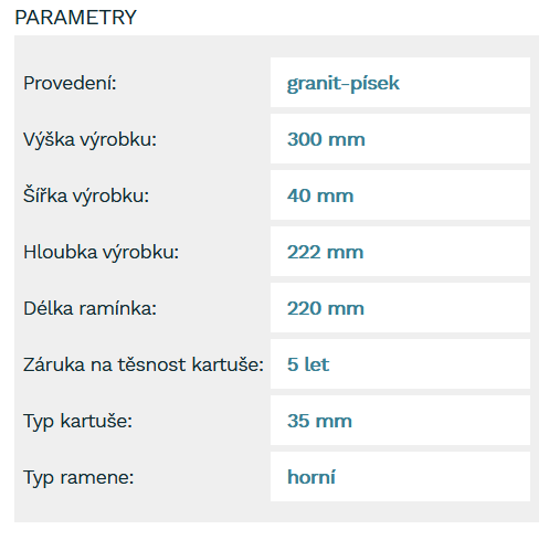 Dřezová stojánková baterie Novaservis Nobless Edge s otočným ramínkem granit-písek 36713.GRS