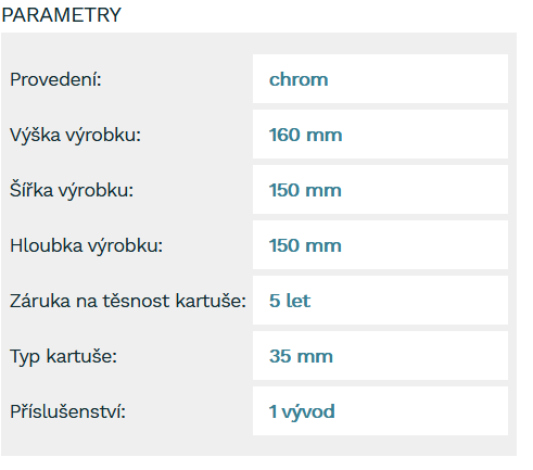 Novaservis Nobless Edge - Baterie pod omítku s tělesem, chrom 36050,0