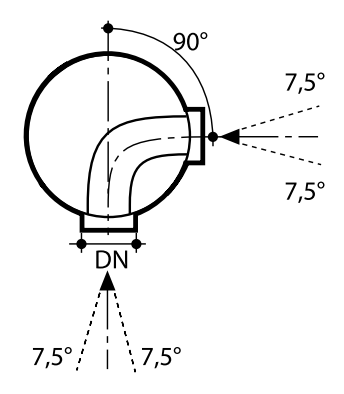 Kanalizační šachtové dno průtočné 90° DN 1000/250 bez těsnění pro vlnovec Wavin Tegra 1000 NG