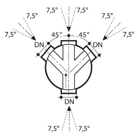 Kanalizační šachtové dno sběrné 45° DN 1000/200 bez těsnění pro vlnovec Wavin Tegra 1000 NG