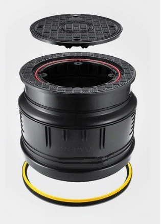 Poklop plastový pachotěsný DN 315/A15 do 3t vč. těsnění pro vlnovec Wavin Basic 315