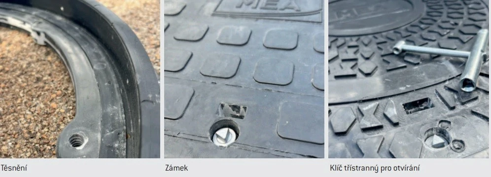 Poklop kompozitní DN 600/B125 do 12,5t (pojezdný) pro vlnovec Axedo 600