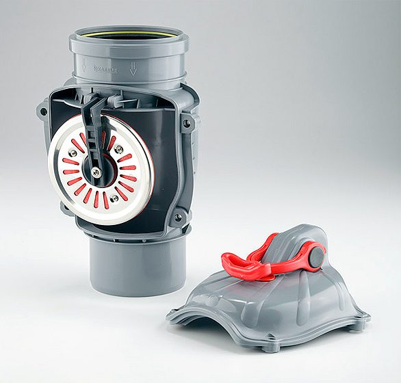 Zpětná klapka jednoduchá svislá s aretací DN 50 KARMAT