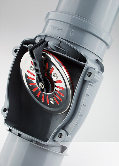 Zpětná klapka jednoduchá svislá s aretací DN 50 KARMAT