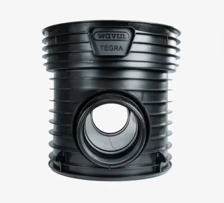 Kanalizační šachtové dno přímé DN 600/400 vč. těsnění pro vlnovec Wavin Tegra 600 LC