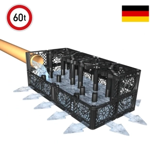 Vsakovací box Sicker-Bloc Compact 300 l/Garantia RainBloc Compact 300 l GRAF - pojezdový až do 60t
