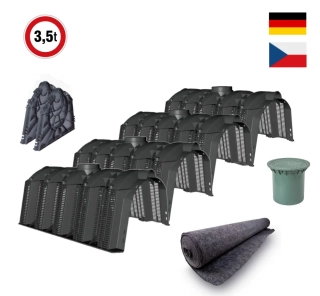 Sada vsakovacích tunelů 1200 l GRAF - pojezdová do 3,5t