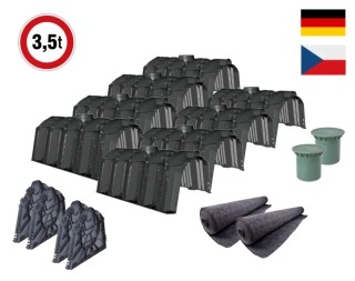 Sada vsakovacích tunelů 2400 l GRAF - pojezdová do 3,5t