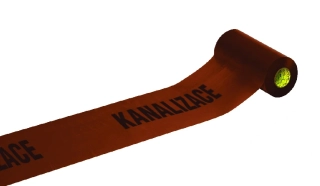 Výstražná fólie "Kanalizace" 30 cm x 100 m