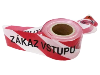 Výstražná fólie "Zákaz vstupu" 8 cm x 100 m