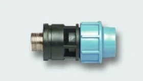 Unidelta přechod 32 mm s vnějším kovovým závitem 1" pro PE trubky až do PN16