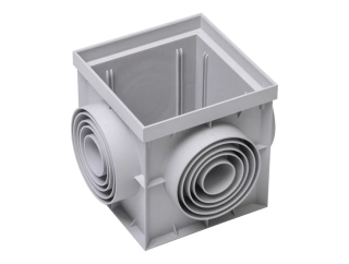 Mondial čtvercová revizní kanalizační šachta/dvorní vpusť 200x200 mm