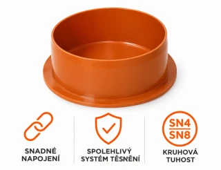 KG hrdlová zátka DN 200 (SN 4 + SN 8)