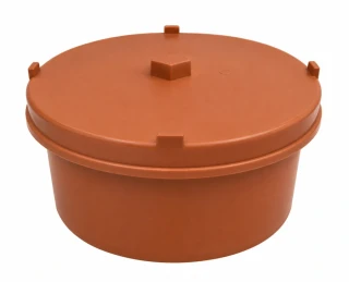 KG čistící uzávěr do hrdla DN 160 oranžový (SN 4 + SN 8)