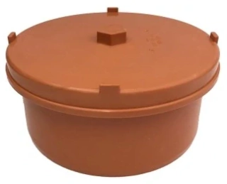 KG čistící uzávěr do hrdla DN 160 oranžový (SN 4 + SN 8)