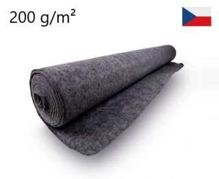 Geotextilie netkaná 200 g/m2 IZOLTECH H, šíře 2 m - 199 Kč za 3 m 