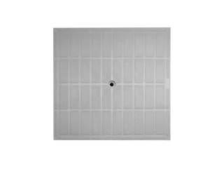 Mondial plastový poklop bez madla pro šachtu/rám 400x400 mm do 500 kg