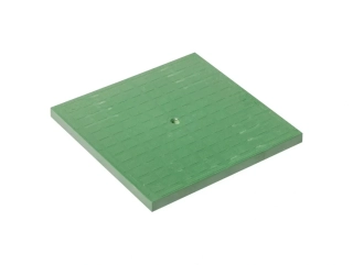 Mondial plastový poklop bez madla pro šachtu/rám 400x400 mm do 500 kg - zelený
