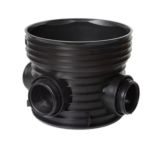 Kanalizační šachtové dno sběrné 90° typu X DN 600/200 vč. těsnění pro vlnovec Wavin Tegra 600 LC